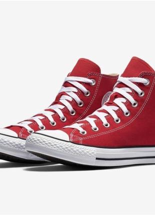 Кеды converse all star high red (m9621c) конверсы4 фото