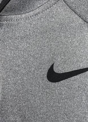 Мужская спортивная кофта nike, цвет темно-серый5 фото