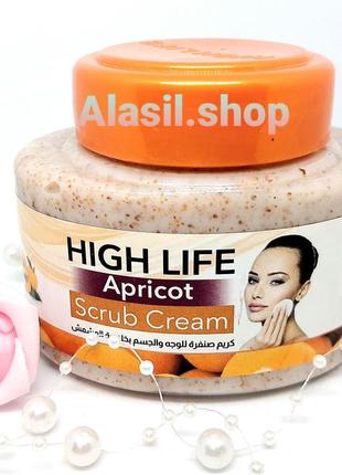 Скраб для лица apricot scrub cream high life египет