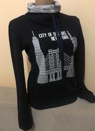 Синя кофта гольф светр світшот new york
