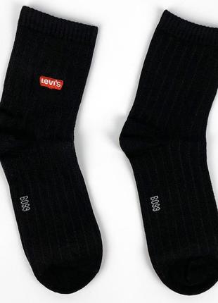 Носки levis, размер 36-41, материал хлопок. хорошее качество, цвет черный