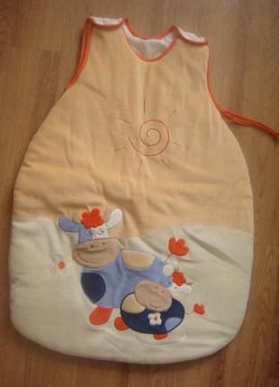 Спальный конверт мешок спальник теплый новый