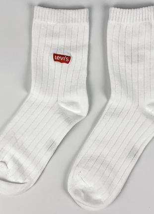 Носки levis, размер 39-44, материал хлопок. хорошее качество, цвет белый