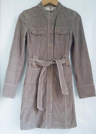 Тренч з вельвету натурального