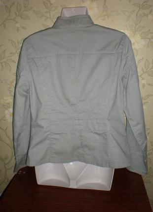 Брендовий коттоновая стильна легка куртка - піджак5 фото