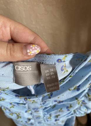 Сарафан мини со сборками на лифе и пуговицами 18 р asos6 фото