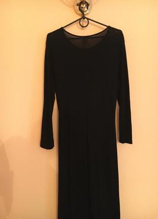 Батал большой размер стильное чёрное миди платье платьице плаття сукня7 фото