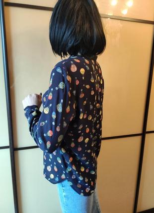 Блуза в принт воздушные шары от zara basic 6