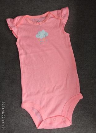 Бодик боди майка короткий рукав картерс carters тучка поштучно для девочки новорожденных