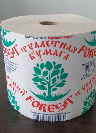 Туалетний папір тм "волинь" forest 30 штук ящик (0143)2 фото