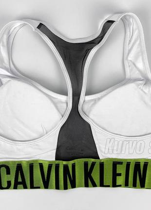 Женский комплект нижнего белья calvin klein (топ + брифы) коллекция intense6 фото