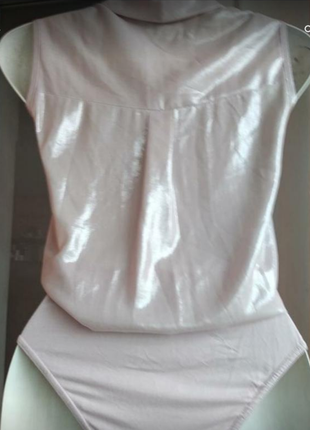 Боді - блузка на запах мерехтливої принта бренду topshop uk 10 eur 383 фото