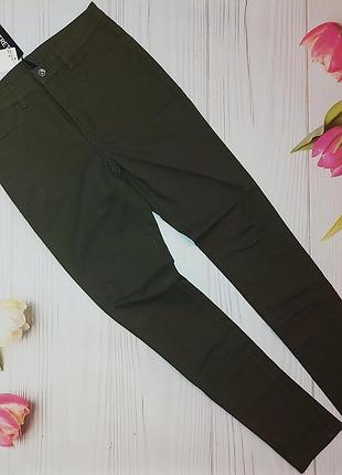 Джинсы скинни  суперстрейч хаки h&m