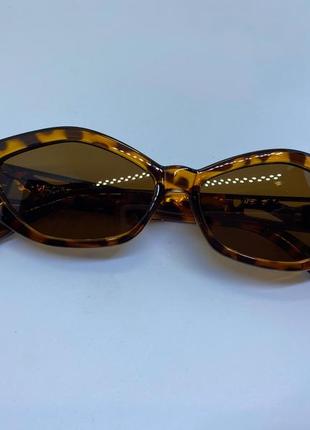 Солнцезащитные очки женские ретро стиль леопардовые4 фото