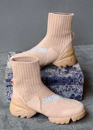 В стиле christian dior кроссовки-носки диор кросівки-носки жіночі9 фото