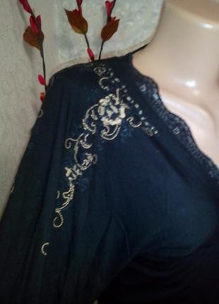 Элегантная кофточка-блуза-реглан с длинным рукавом2 фото