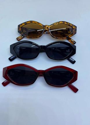 Солнцезащитные очки женские ретро стиль леопардовые8 фото