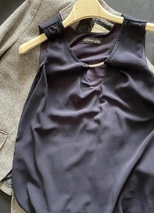 Шифонова блуза на короткий рукав3 фото