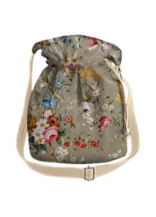 Сумка-торба с цветочным принтом1 фото