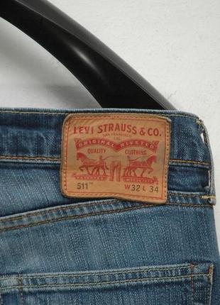 Джинси levi's 511 на селвидже7 фото