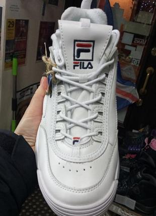 Чоловічі кросівки fila disruptor white leather