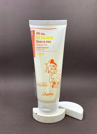 Мягкий гель для умывания: jumiso «all day vitamin clean & mild facial cleanser»
