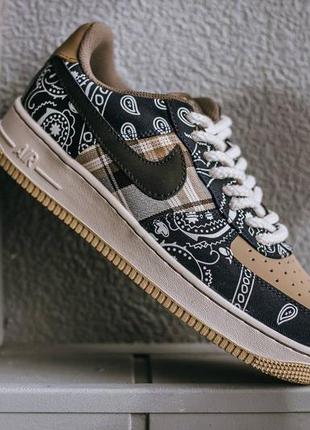 Nike air force 1 cactus jack, кроссовки найк форс3 фото