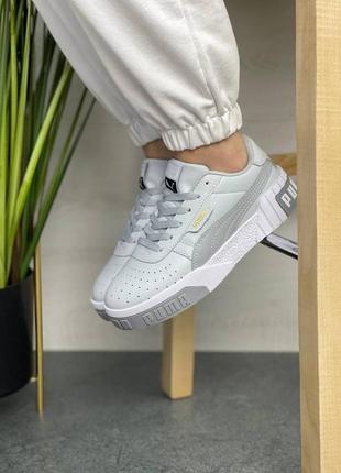 Женские кроссовки puma cali white3 фото