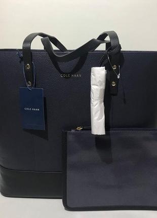 Сумка шоппер кожаная cole haan bayleen leather tote bag chd11591 оригинал8 фото