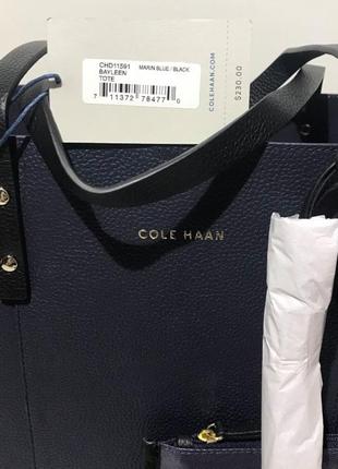 Сумка шоппер кожаная cole haan bayleen leather tote bag chd11591 оригинал7 фото