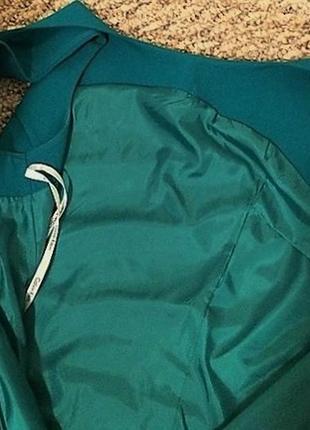 Платье calvin klein по фигуре с драпировкой сбоку цвет "морская волна" 12р (usa)8 фото