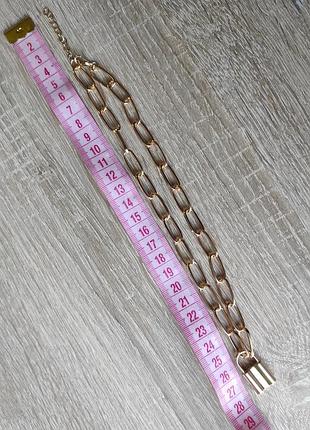 Цепь цепочка ожерелье массивное кулон украшение бижутерия замочек золото замок