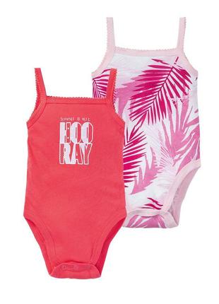 Набор 2шт! р. 62-68, 74-80, боди майка бодик хлопок лупилу lupilu, германия