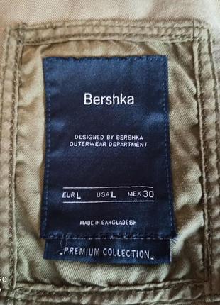 Куртка bershka premium collection, хаки, l5 фото