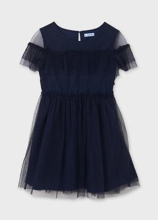 Воздушное нарядное платье mayoral арт. 6823 на 128, 140 и 152 см5 фото