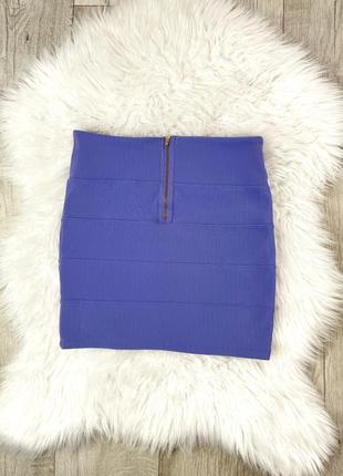 Сиреневая бандажная юбка мини 1+1=32 фото