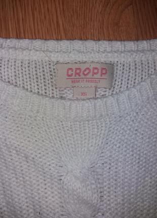 Свитер белый cropp 2