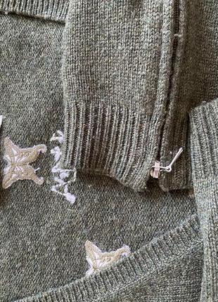 Add molly-свитер джемпер хаки в звёздочки 🤩9 фото