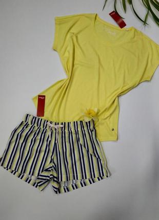 Яркая хлопковая пижама для девушки размер м. 46 s.oliver ak 41-411 фото