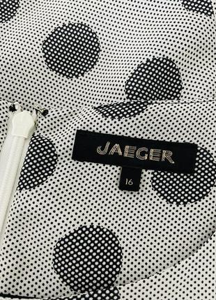 Сукня шовк класика горох офіс силуетне міді jaeger4 фото
