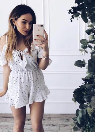 Комбинезон в горошек