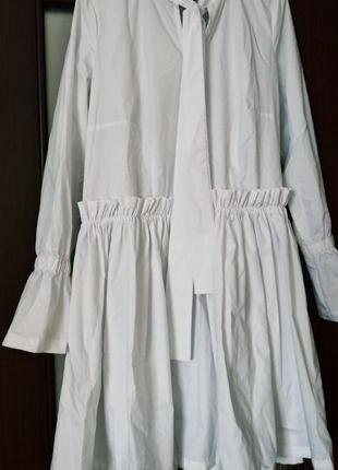 Белое платье оверсайз. біла сукня оверсайз1 фото