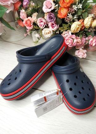 Крокc крокбенд нави зиппер crocs crocband navy zipper clog7 фото