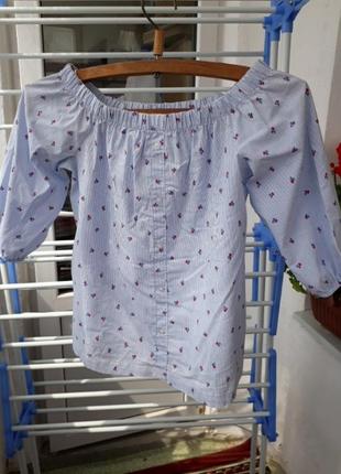 Блуза присобранная
