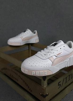 Puma cali белые с пудрой7 фото