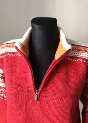 F. lli campagnolo вінтаж лижний светр з орнаментом ретро 70-80х4 фото