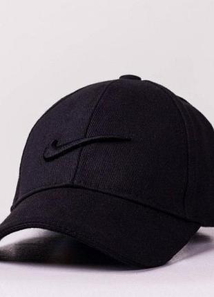Кепка nike originals hat черная с черным лого бейсболка найк мужская / женская