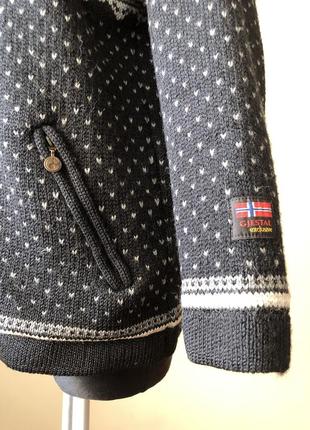 Gjestal exclusive винтаж лыжный свитер из норвегии на подкладке5 фото