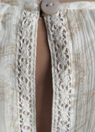 Нежная блуза из 100% натурального шелка с кружевом5 фото