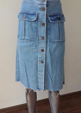 Джинсовая юбка миди costes denim 2
